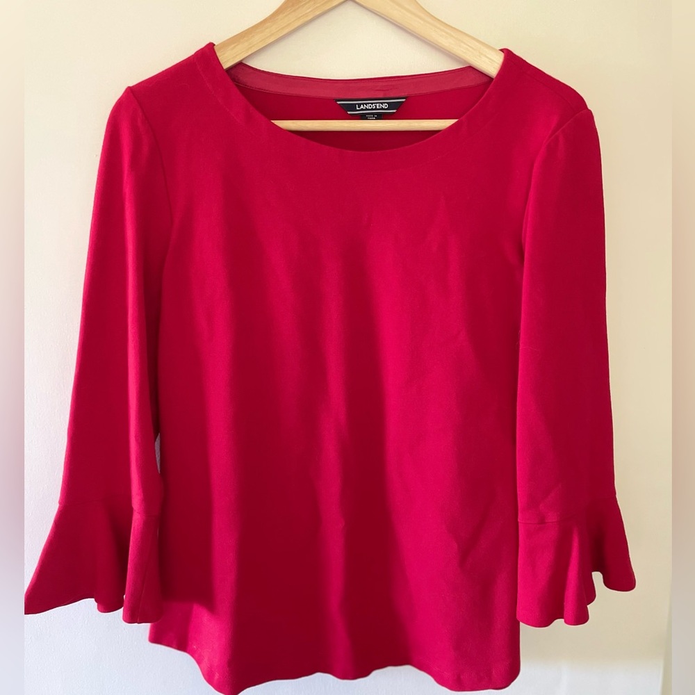 Lands End Bell Sleeve Blouse